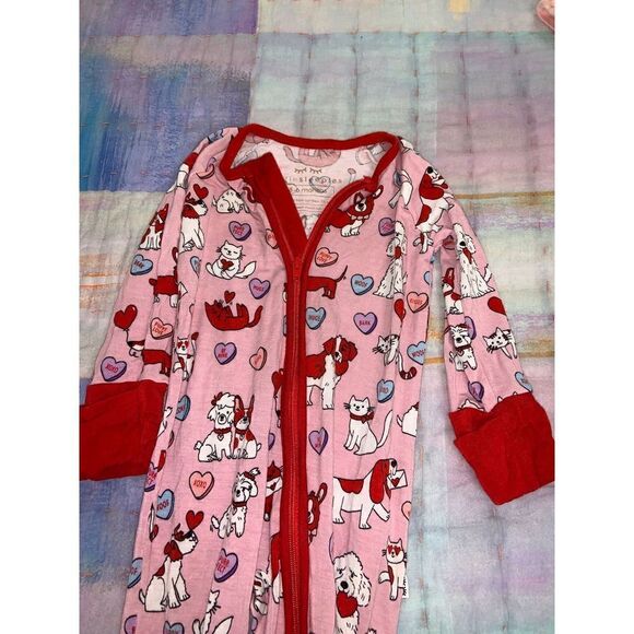 Little sleepies puppy love valentines zippy 3/6 - Picture 2 of 2